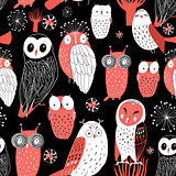 pattern different owls