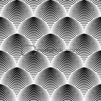 Design seamless cone illusion background