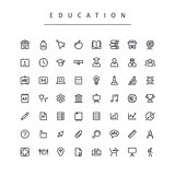 Education Stroke Icons Set