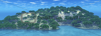 3D tree island