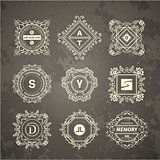 Monogram  luxury logo template
