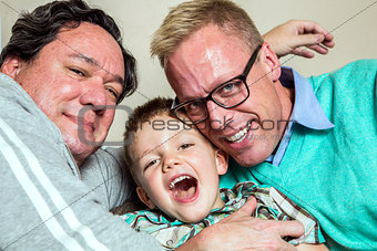 Gay Couple with Young Son