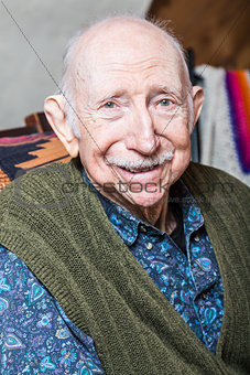 Older Gentleman Smiling at Camera