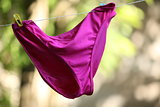 swimsuit  on the clothesline