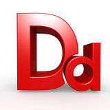 Upper and lower case D together