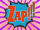 Zap comic speech bubble
