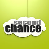 White cloud with second chance