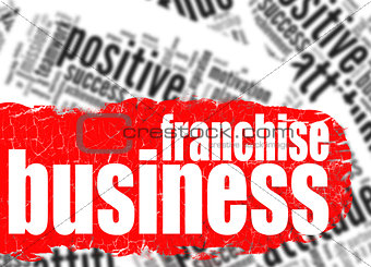 Word cloud franchise business