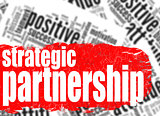 Word cloud strategic partnership