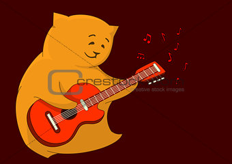 Teddy bear with guitar