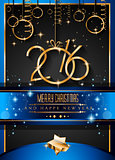 2016 Happy New Year Background for your Christmas dinners