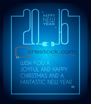 2016 Merry Chrstmas and Happy New Year Background 