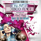 Club Disco Flyer Set with DJs and Colorful backgrounds