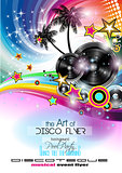 Club Disco Flyer Set with  Music themed backgrounds