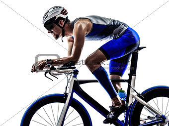 triathlon iron man athlete cyclist bicycling