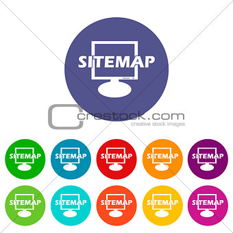 Sitemap flat icon