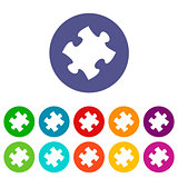 Puzzle flat icon