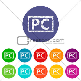 PC flat icon