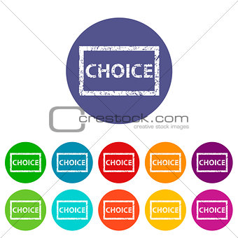 Choice flat icon