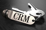 CRM Concept. Keys with Keyring.