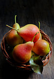  pears in a basket