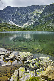 Reflection of Rila Mountain in The Twin lakeReflection of Rila Mountain in The the Trefoil lake