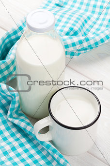 Milk cup and bottle