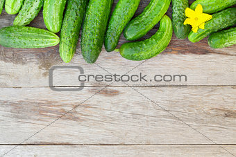 Ripe cucumbers