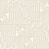 Vector vintage seamless patchwork pattern