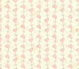 vintage Seamless pattern with hearts. Valentines Day background