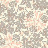 Vintage Seamless floral linen pattern