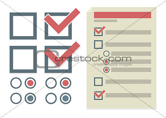 Vector simple design elements for To Do list 