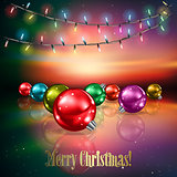 Abstract background with Christmas tree