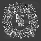 Enjoy the little things typography poster