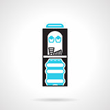 Bicolor flat vector icon for water cooler