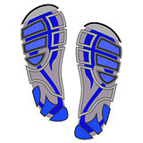 Clean  Sport Shoe Imprints