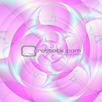 Spiral Pincers in Pink and Blue
