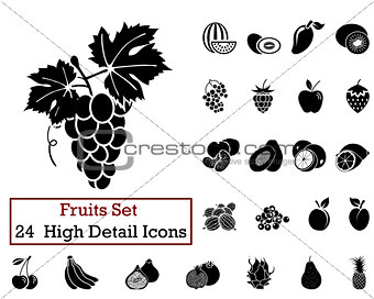 24 Fruits Icons