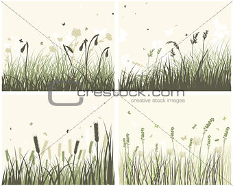 4 Meadow Backgrounds