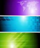 Bright tech vector banners