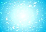 Bright shiny confetti blue vector background