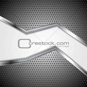 Abstract perforated metal vector background