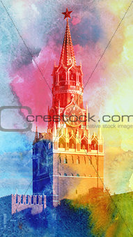 Spassky tower of Moscow Kremlin  