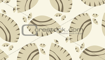 Brown Abstract Seashells Background