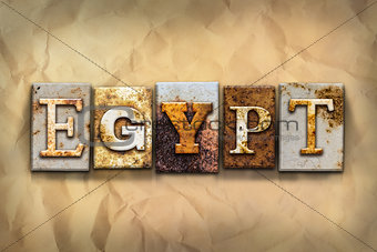 Egypt Concept Rusted Metal Type