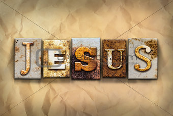 Jesus Concept Rusted Metal Type