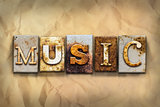 Music Concept Rusted Metal Type