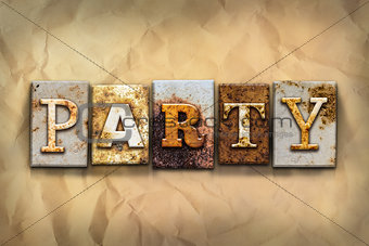 Party Concept Rusted Metal Type