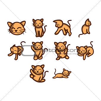 Cat icon set