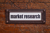 market research - file cabinet label